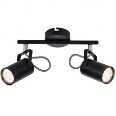 Φωτιστικό Σποτ 2xGU10 230V Μαύρο 955IZZY2/BL 